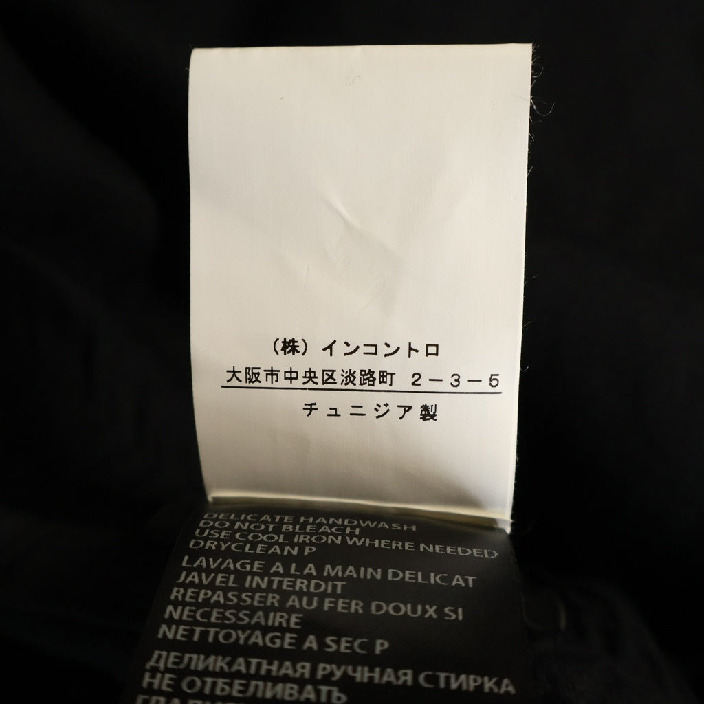 ANN DEMEULEMEESTER(アンドゥムルメステール) 10s インコントロ期 レーヨンロングパンツ 裾リブ ウエストゴム ブラック レディース