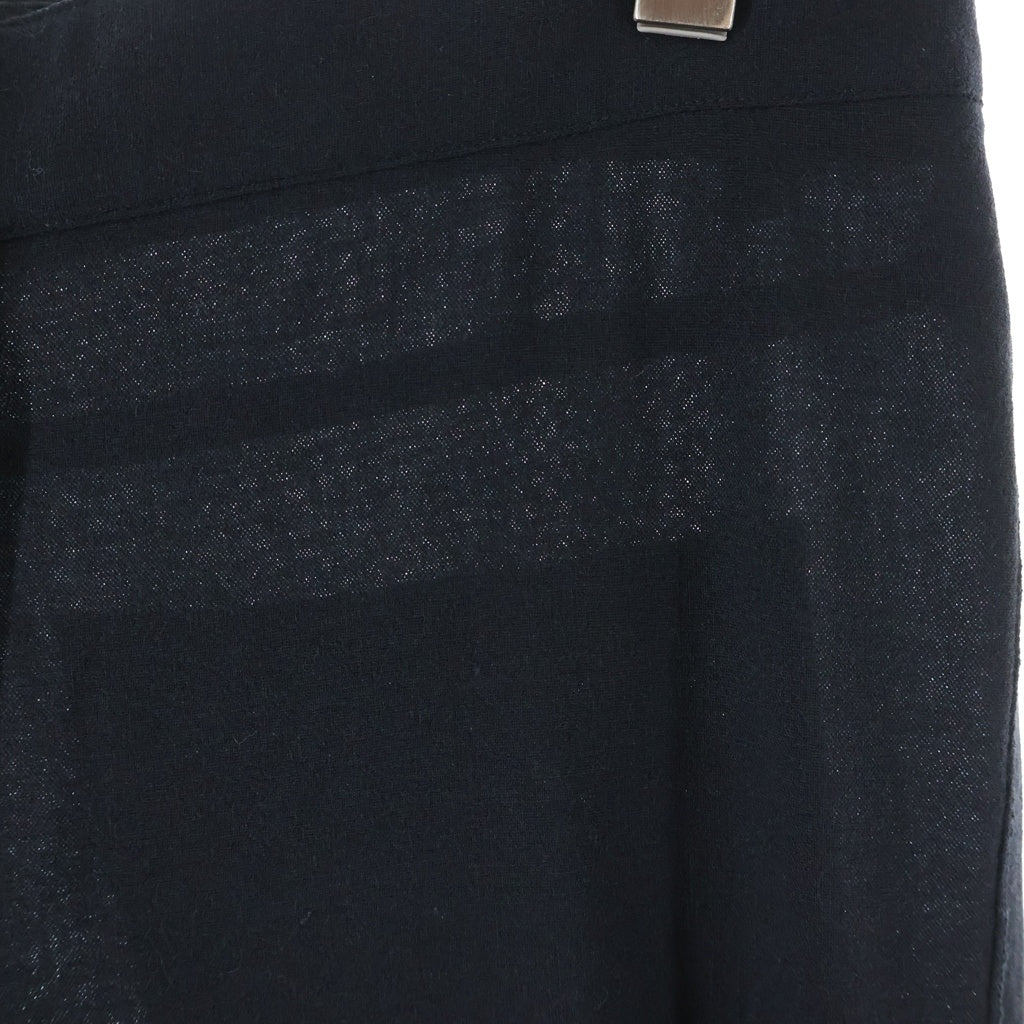 ANN DEMEULEMEESTER(アンドゥムルメステール) 10s インコントロ期 ウールナイロン スラックスパンツ ブラック レディース