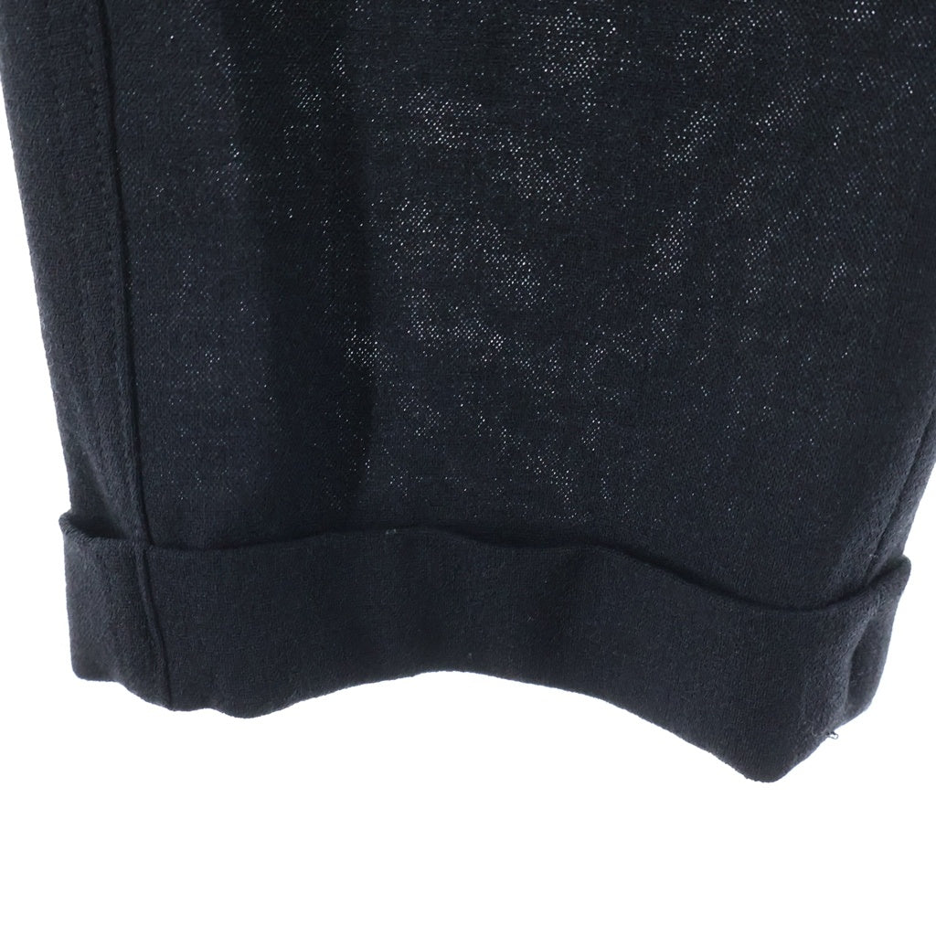 ANN DEMEULEMEESTER(アンドゥムルメステール) 10s インコントロ期 ウールナイロン スラックスパンツ ブラック レディース
