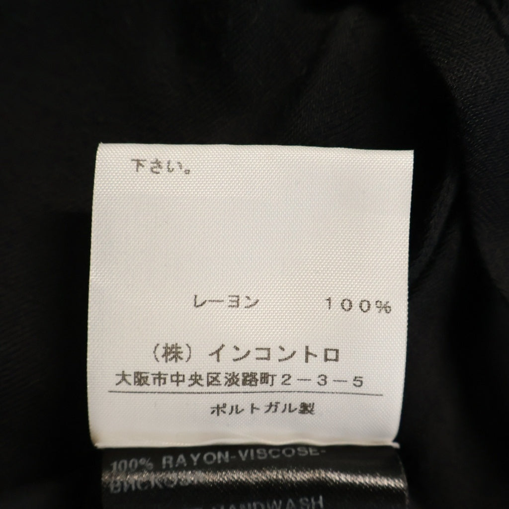 ANN DEMEULEMEESTER(アンドゥムルメステール) 10s インコントロ期 ドレープロングドレス ワンピース ノースリーブ ブラック レディース