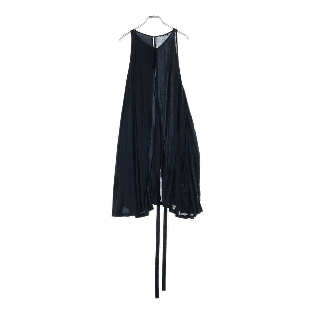 ANN DEMEULEMEESTER(アンドゥムルメステール) 10s インコントロ期 バイカラー ドッキングベスト ジレ ブラック/ネイビー レディース
