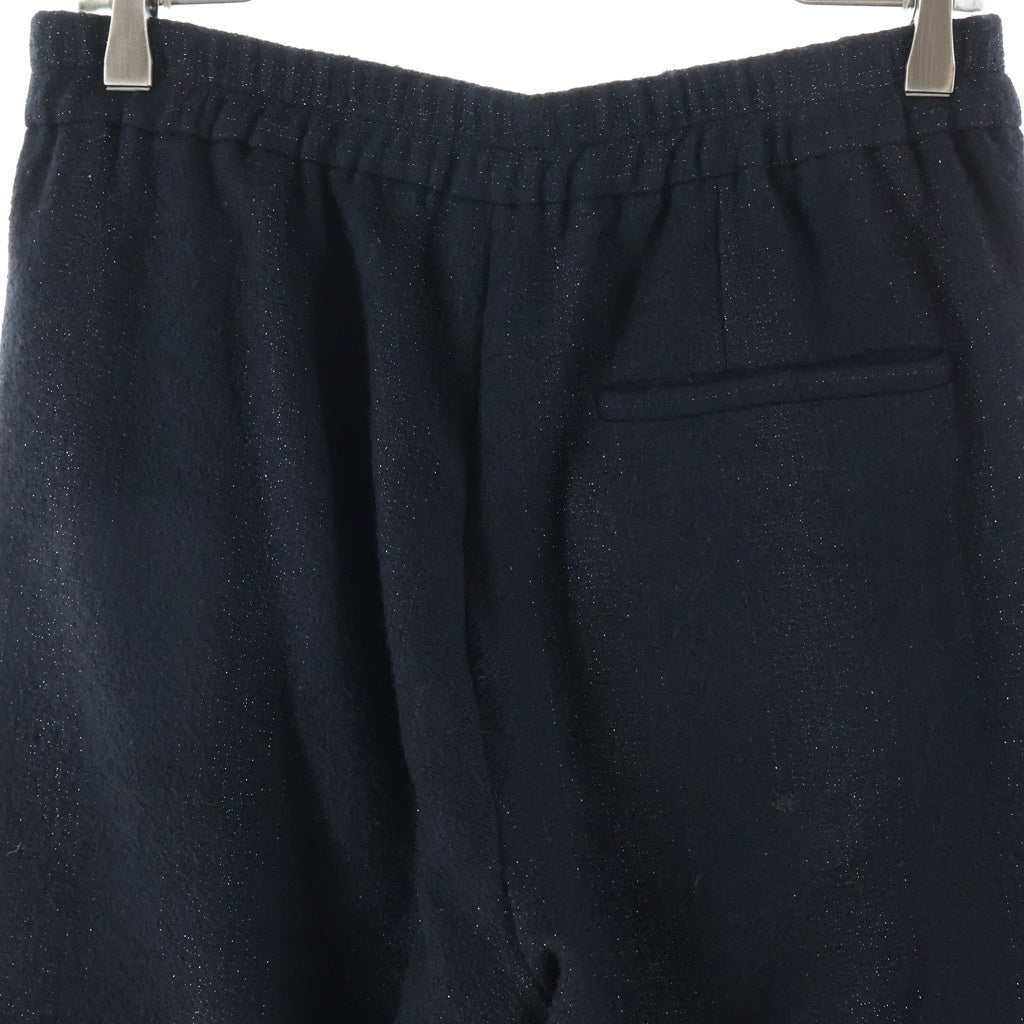 ANN DEMEULEMEESTER(アンドゥムルメステール) 10s インコントロ期 ウールナイロン スウェットパンツ ブラック レディース