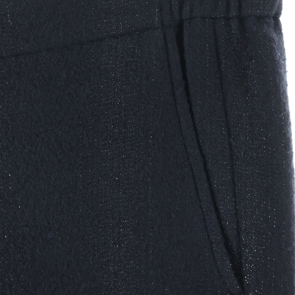 ANN DEMEULEMEESTER(アンドゥムルメステール) 10s インコントロ期 ウールナイロン スウェットパンツ ブラック レディース