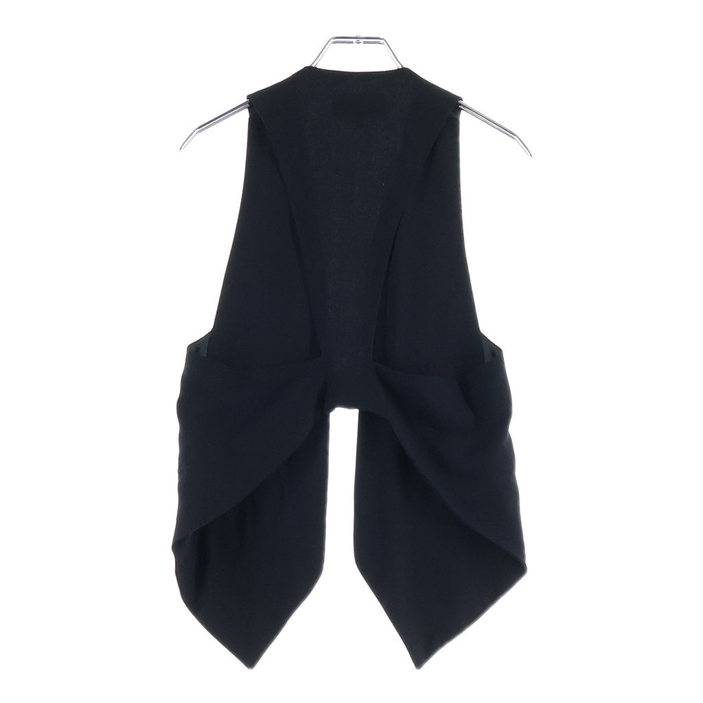 ANN DEMEULEMEESTER(アンドゥムルメステール) 10s インコントロ期 変形ウールベスト ジレ ブラック レディース