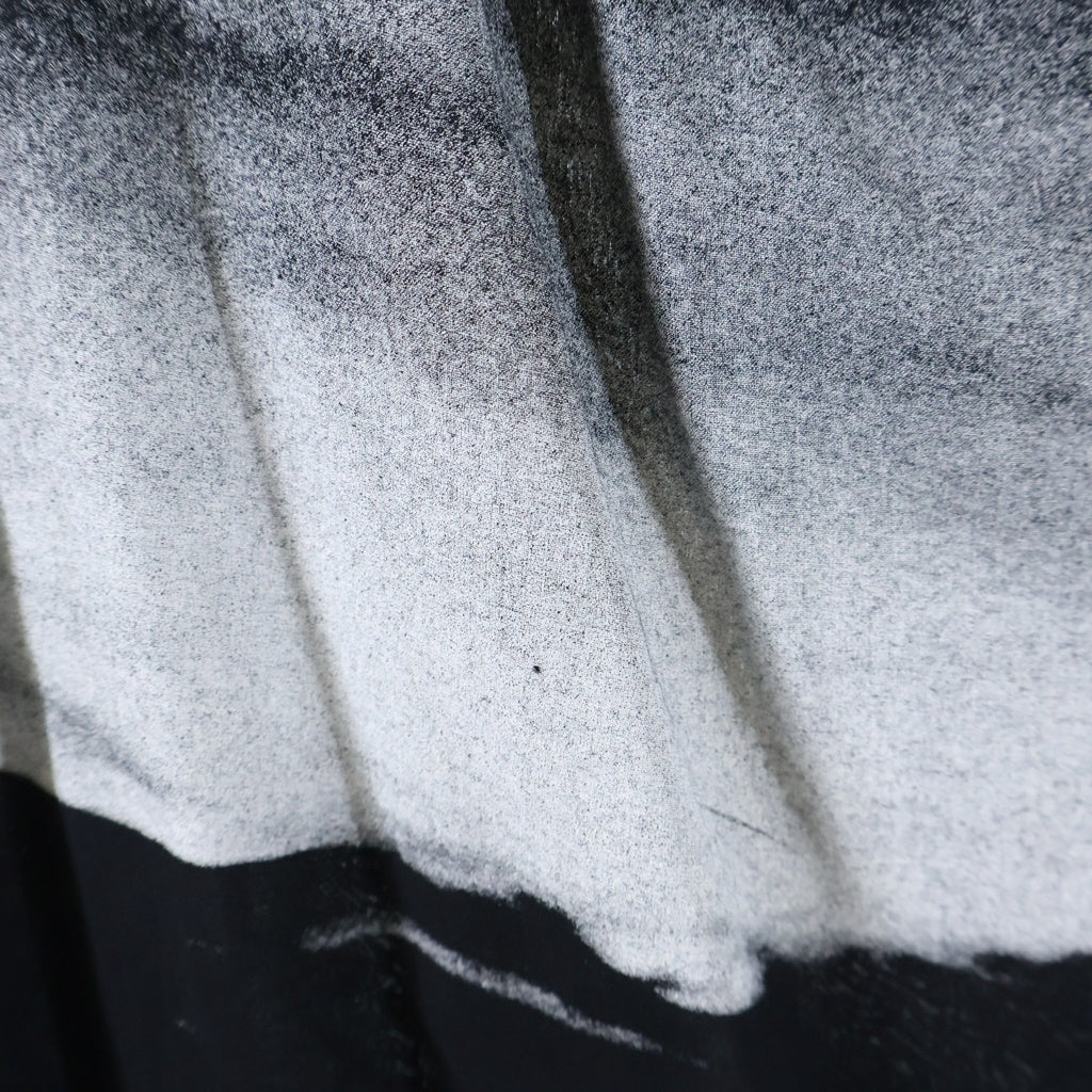 ANN DEMEULEMEESTER(アンドゥムルメステール) 10s インコントロ期 フロントプリントドレス ワンピース ノースリーブ ブラック レディース