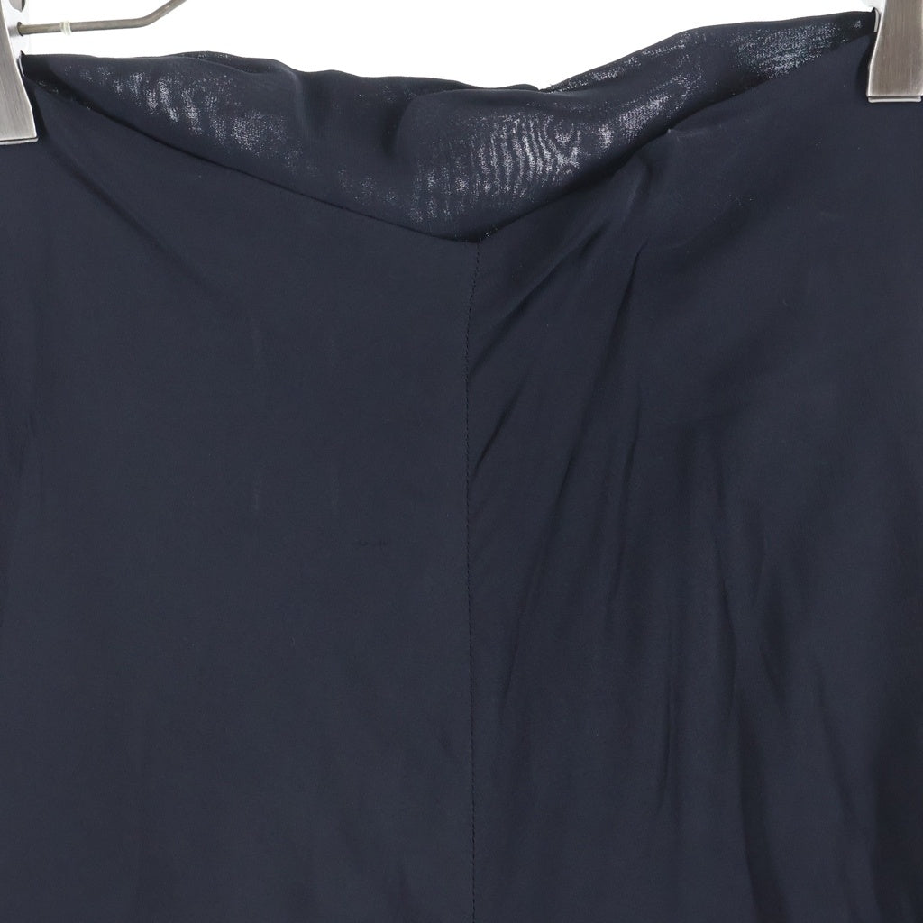 ANN DEMEULEMEESTER(アンドゥムルメステール) 00s 本人期 変形レーヨンスカート オリゾンティ期 ブラック レディース