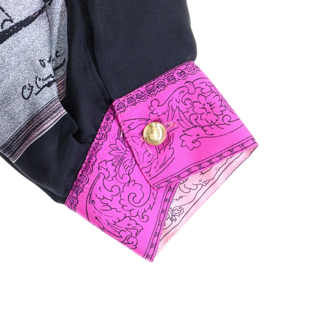 VERSACE(ヴェルサーチ) 総柄シャツ 長袖ブラウス シルク マルチカラー レディース