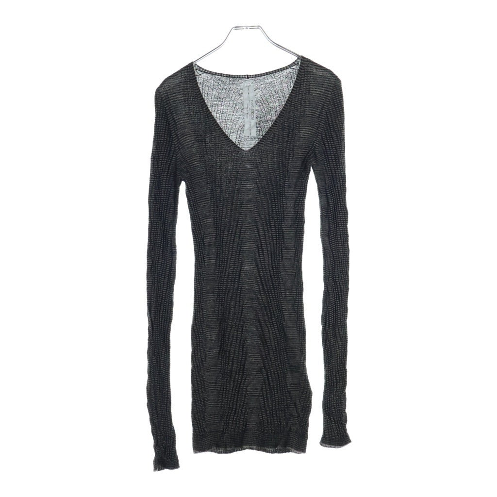 Rick Owens(リックオウエンス) 長袖ニット グレー カシミヤ RP14S4616-WS レディース
