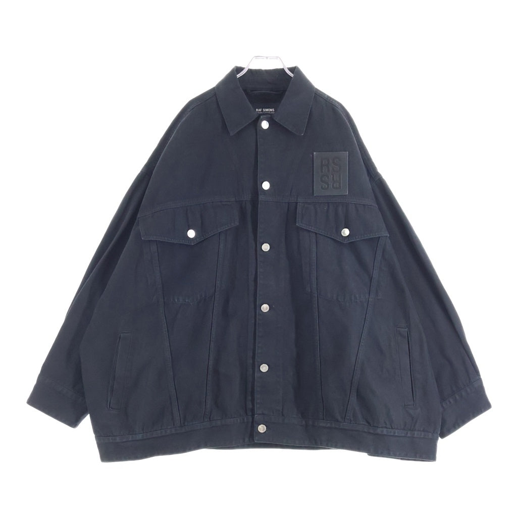 RAF SIMONS(ラフシモンズ) 22SS Oversized Solemn-X denim jacket オーバーデニムジャケット ブラック 221-723