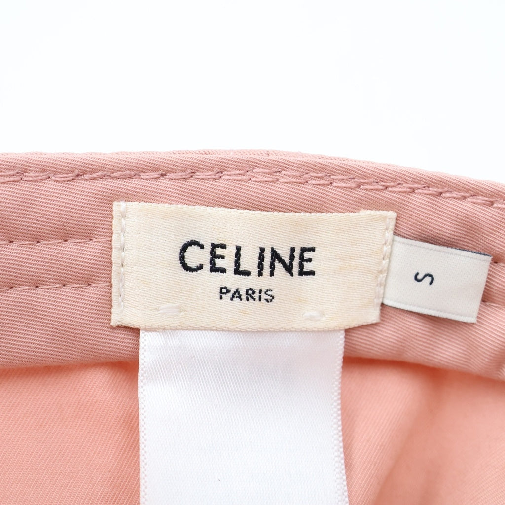 CELINE(セリーヌ) トリオンフ ロゴ刺繍キャップ ピンク #S 2AUT6969P レディース
