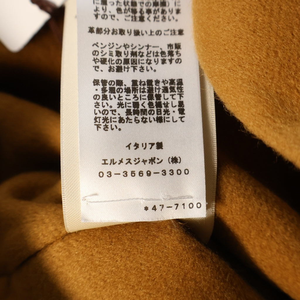 HERMES(エルメス) 24AW セリエボタン カシミヤ ロングベスト ブラウン 4H0101DA レディース