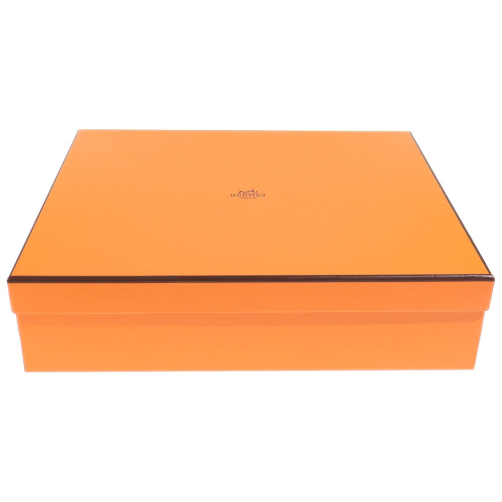HERMES(エルメス) オラン Hロゴ カーフレザー フラットサンダル ミュール #36 ホワイト レディース
