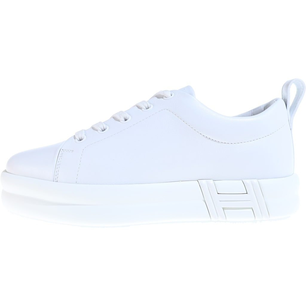 HERMES(エルメス) ハッピー ローカットスニーカー ホワイト レザー レディース