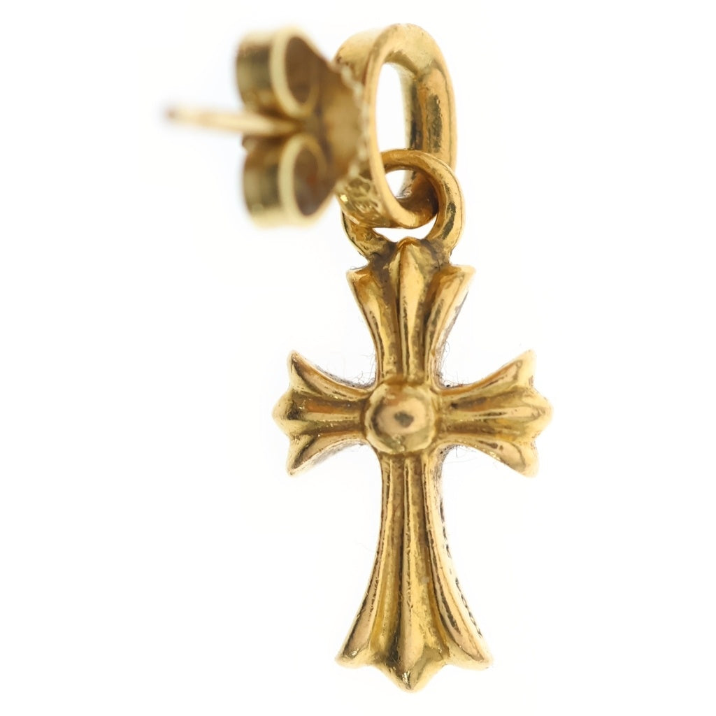 CHROME HEARTS(クロムハーツ) 22K BBY F PPRCHN P/DIA ベイビーファットクロス ドロップピアス PAVEダイヤ ゴールド BCA018