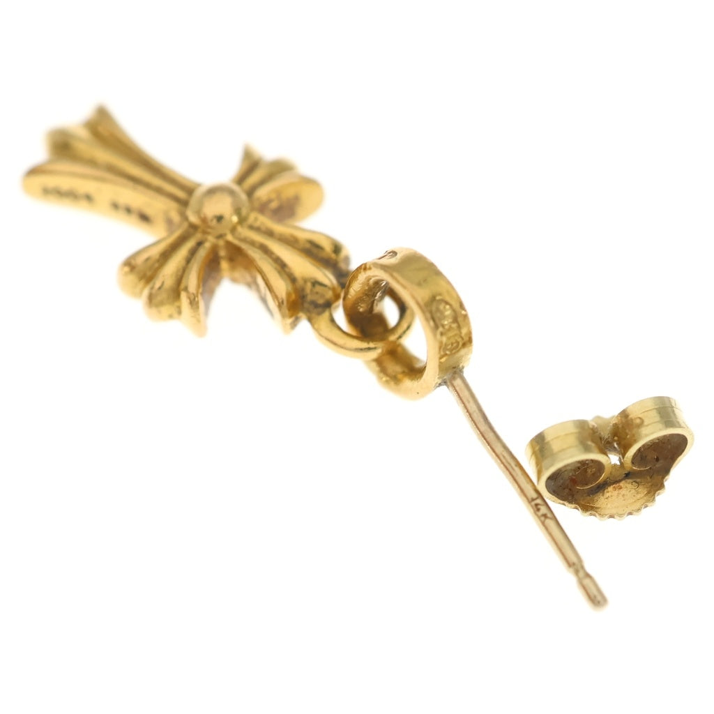 CHROME HEARTS(クロムハーツ) 22K BBY F PPRCHN P/DIA ベイビーファットクロス ドロップピアス PAVEダイヤ ゴールド BCA018