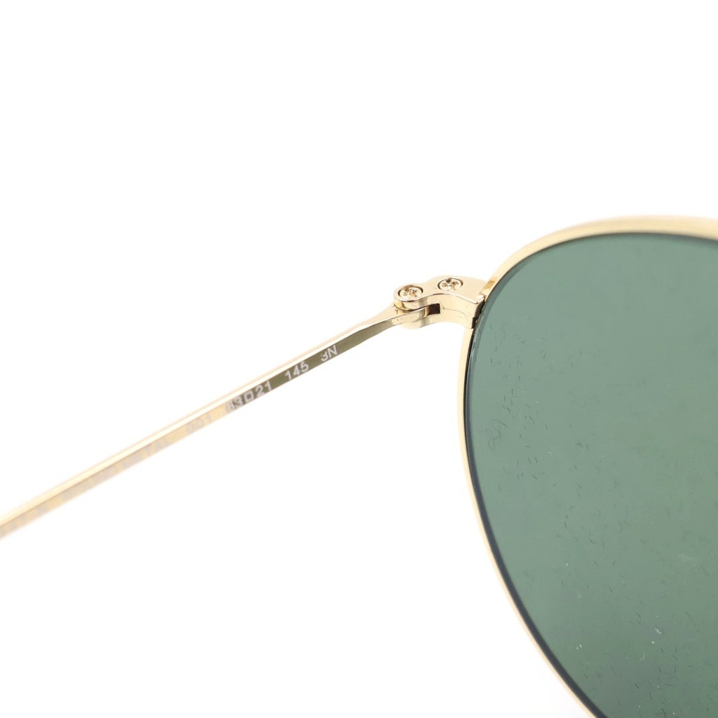 Ray Ban(レイバン) RB3447-N ROUND FLAT LENSES ラウンド フラッシュサングラス アイウェア カラーレンズ ゴールド/グリーン