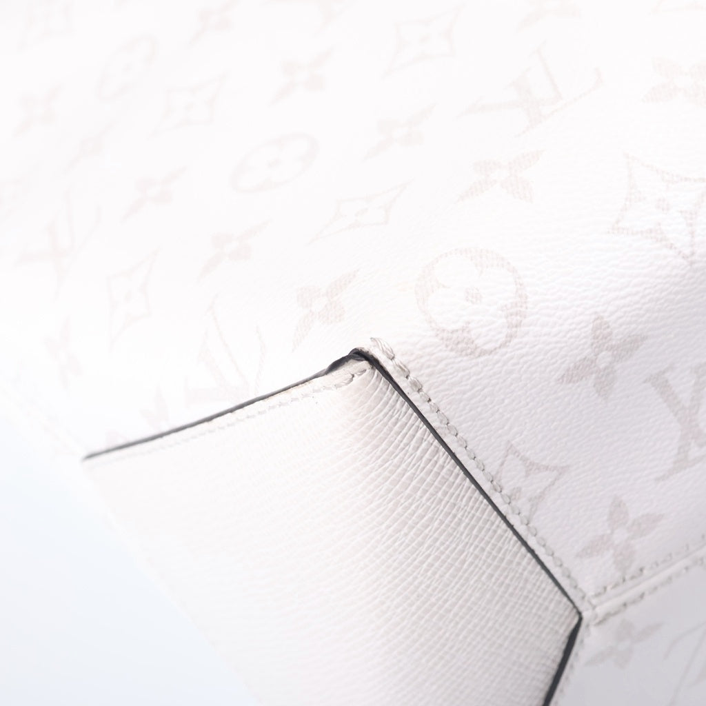 LOUIS VUITTON(ルイヴィトン) タイガラマ ウィークエンドトートNM PVC レザー トートバッグ ハンドバッグ ショルダーバッグ ICタイプ ホワイト M30919 レディース