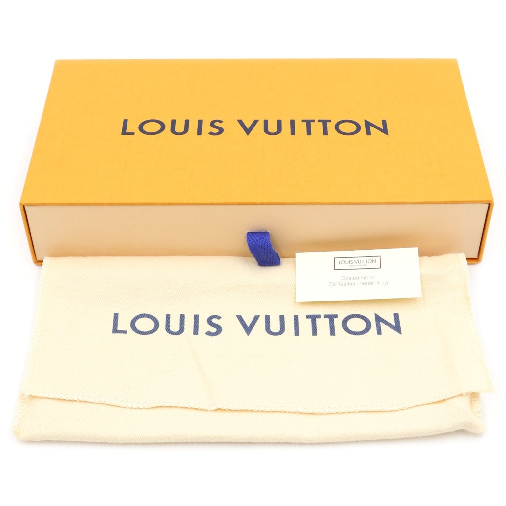 LOUIS VUITTON(ルイヴィトン) バイ ザ プール コレクション ジッピーウォレット ラウンドファスナー 長財布 モノグラム ジャイアント レザー ホワイト/スカイブルー M80360 レディース
