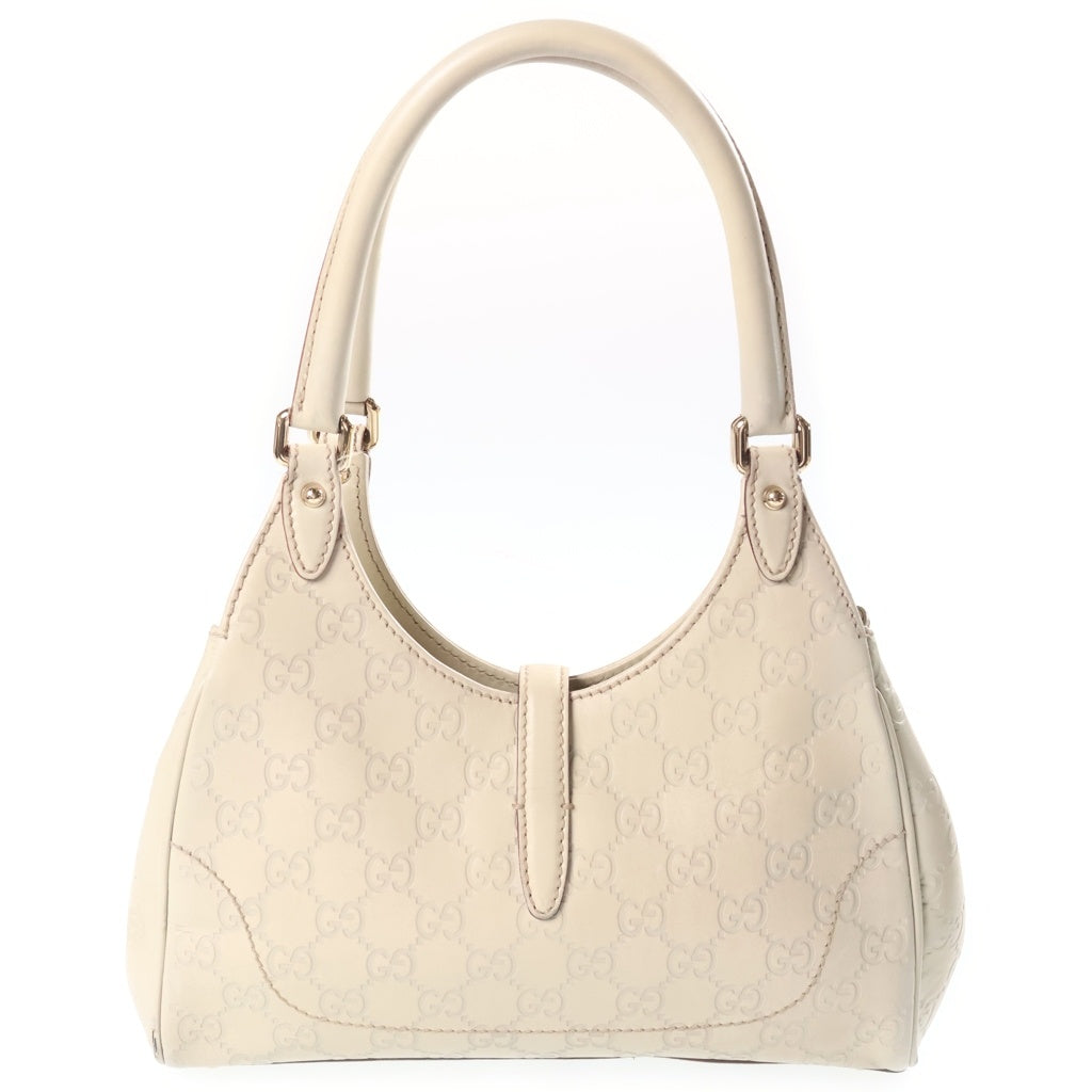 GUCCI(グッチ) ニュージャッキー ハンドバック ショルダーバック GGスプリーム レザー アイボリー 145819 レディース