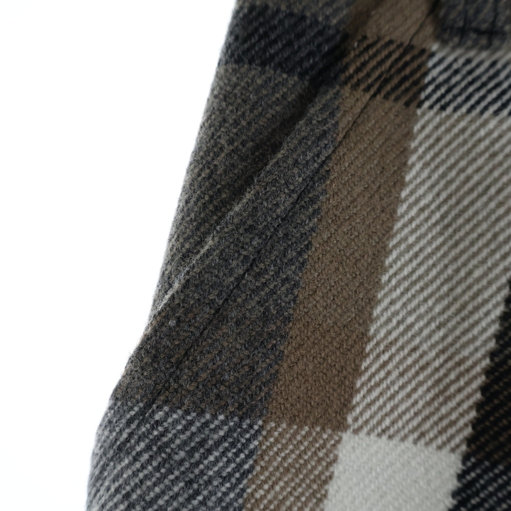 BURBERRY BLUE LABEL(バーバリーブルーレーベル) ショートパンツ チェック ウール グレー/ブラウン レディース