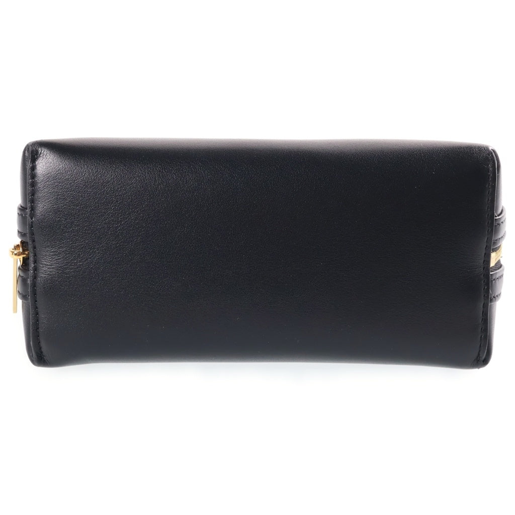CELINE(セリーヌ) キュイル トリオンフ チェーンショルダーバック ミニバッグ ブラック レザー ゴールド金具 レディース