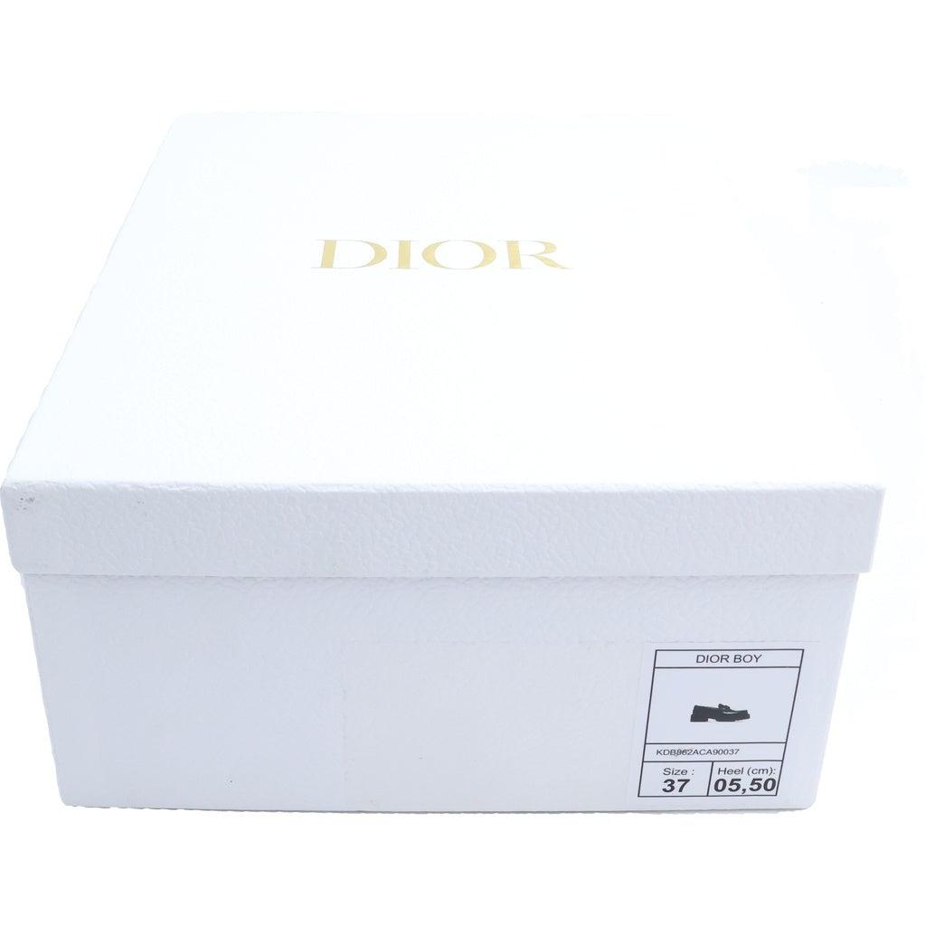 Christian Dior(クリスチャンディオール) DIOR BOY ローファー ブラック レザー KDB862ACA90037 レディース
