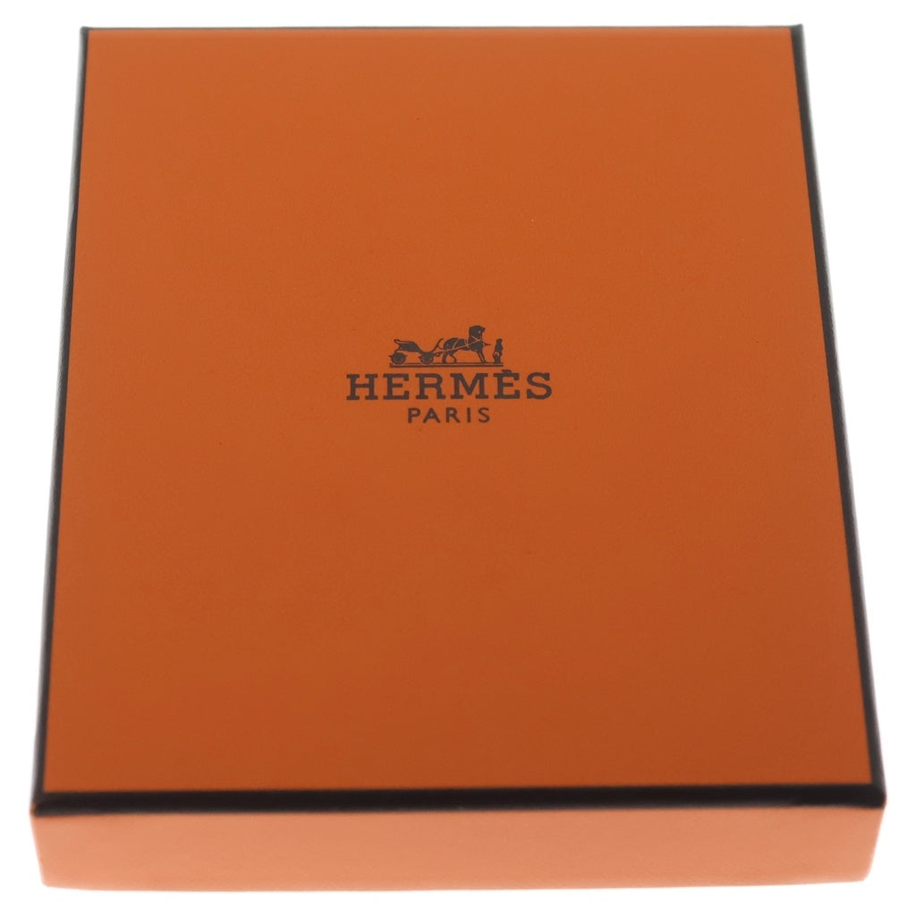 HERMES(エルメス) リヴァル ドゥブルトゥール スタッズ ブレスレット ピンク×ブラウン レザー スイフト ゴールド金具 A刻印 レディース