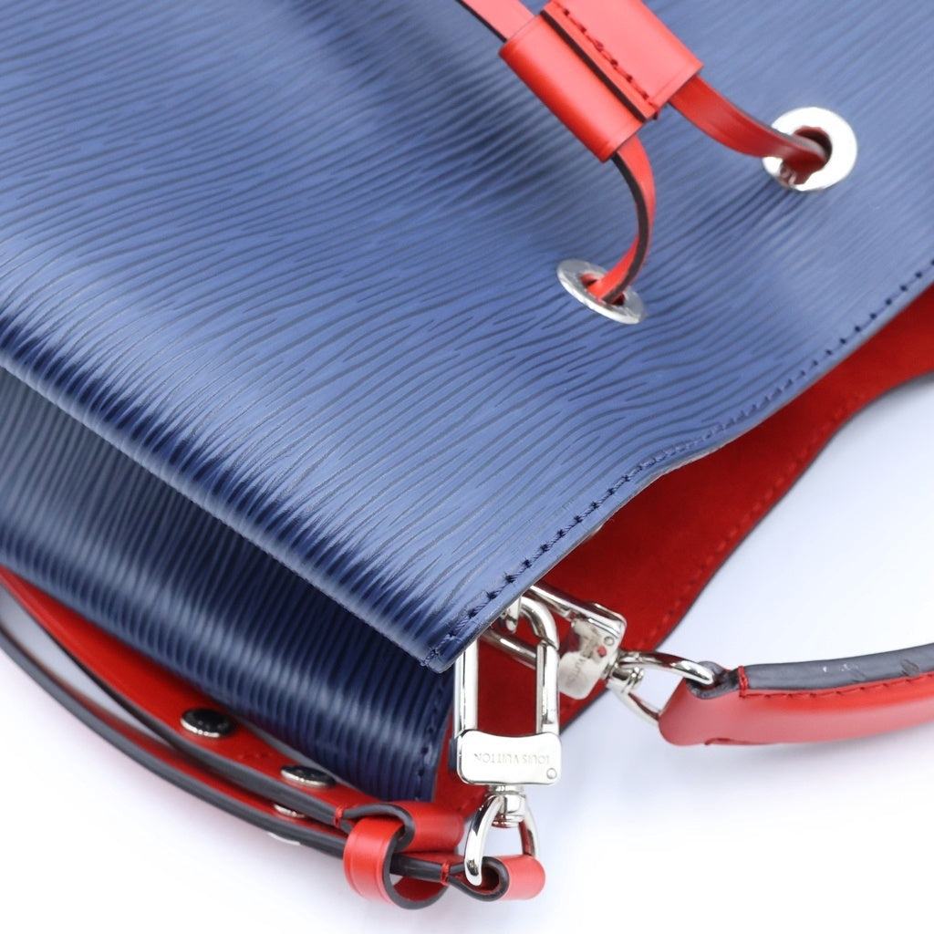 LOUIS VUITTON(ルイヴィトン) ネオノエ エピ アンディゴブルー 2WAYハンドバッグ ショルダーバッグ ネイビー×レッド エピレザー M54367 シルバー金具 レディース