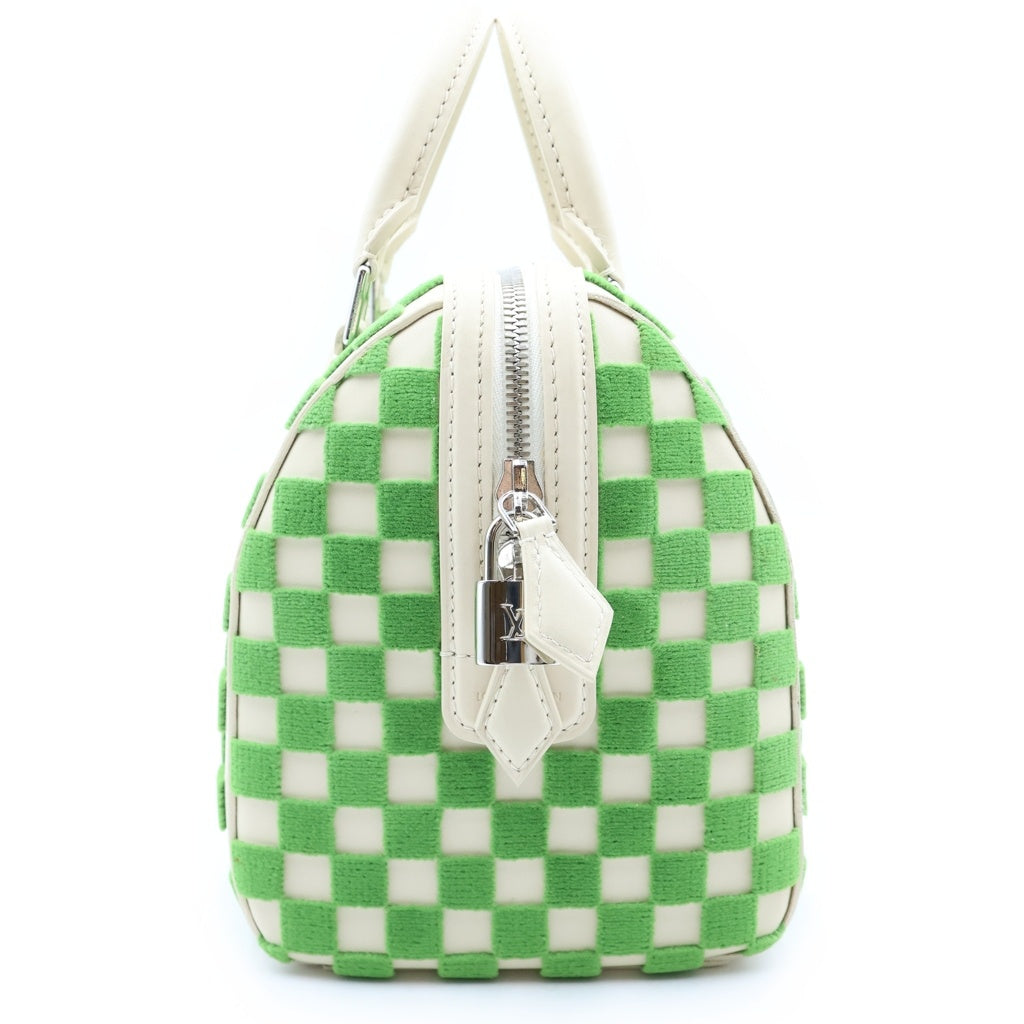 LOUIS VUITTON(ルイヴィトン) スピーディ キューブPM ハンドバック ダミエアズールキャンバス アイボリー/グリーン M48908 レディース