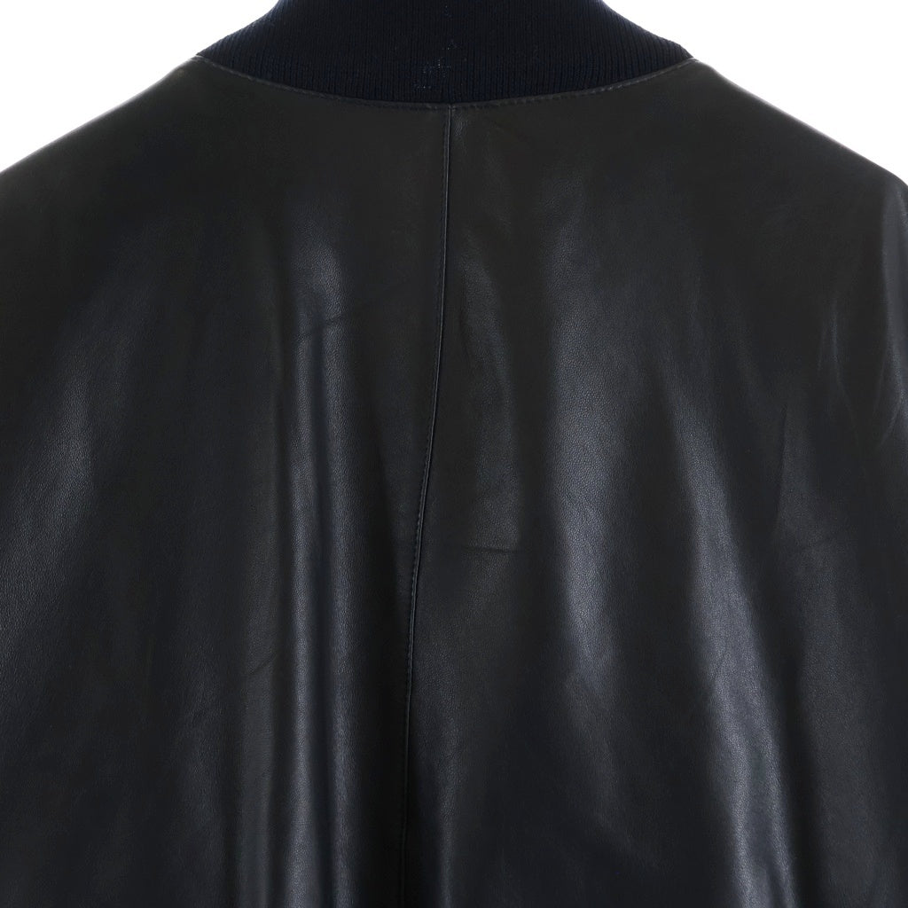 Ermenegildo Zegna(エルメネジルドゼニア) Leather Jacket スエード切り替え レザージャケット ジップアップ ブラック UCPSM-C55