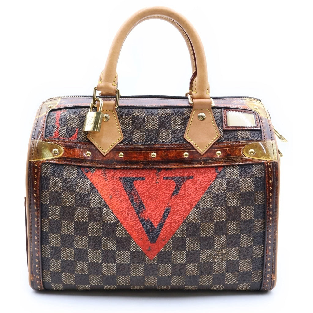 LOUIS VUITTON(ルイヴィトン) トランスフォームド ダミエ キャンバス スピーディ バンドリエール25 ハンドバック 2wayショルダー PVCレザー ブラウン M52249 レディース