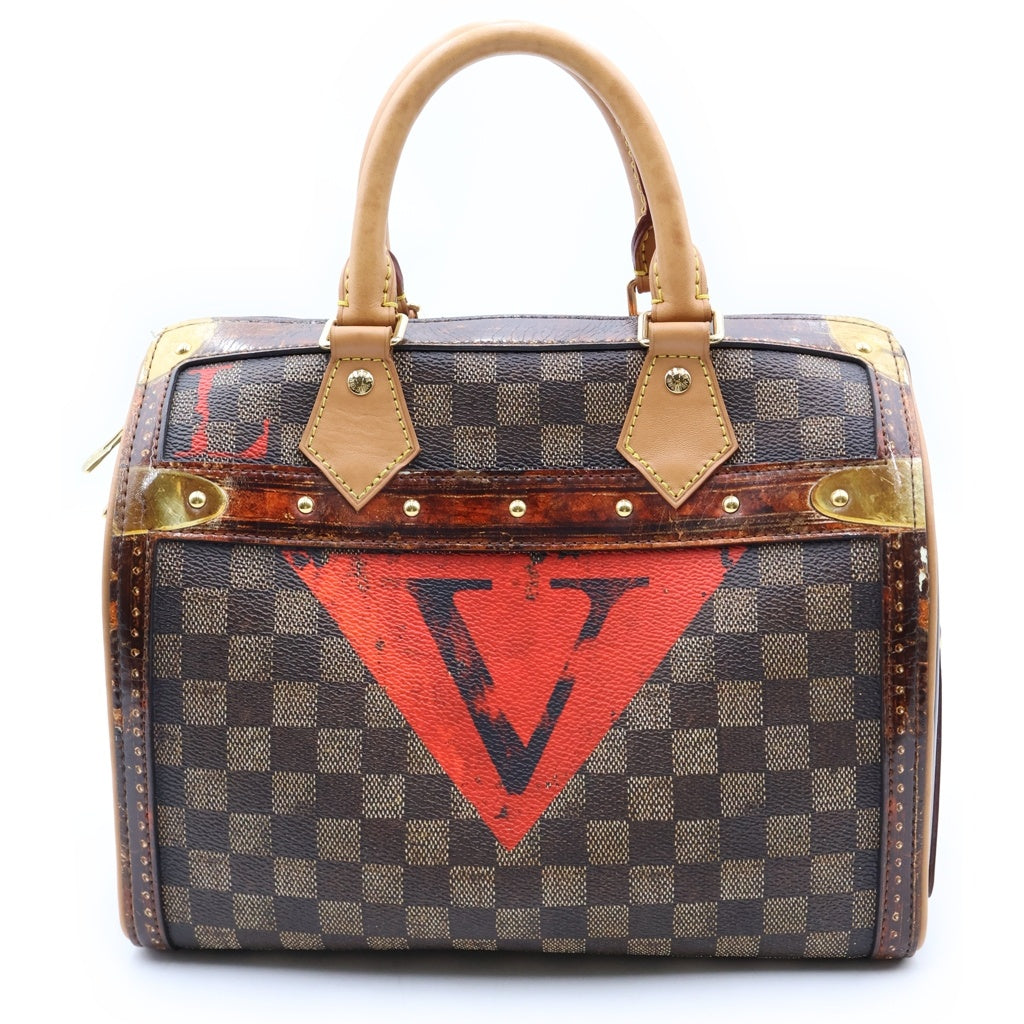 LOUIS VUITTON(ルイヴィトン) トランスフォームド ダミエ キャンバス スピーディ バンドリエール25 ハンドバック 2wayショルダー PVCレザー ブラウン M52249 レディース