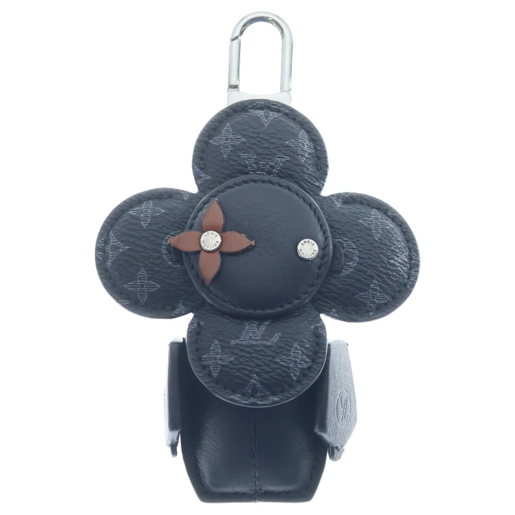 LOUIS VUITTON(ルイヴィトン) モノグラム エクリプス ポルトクレドゥドゥヴィヴィエンヌ バッグチャーム ブラック MP1998 ブラック金具 レディース