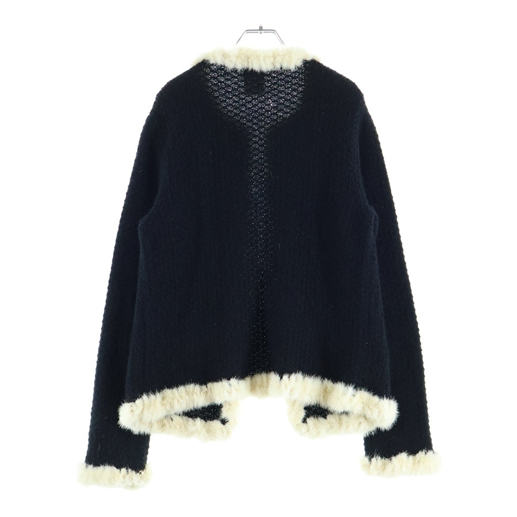 CHANEL(シャネル) 03AW VINTAGE Knit Cardigan ファー モヘヤ ニットカーディガン フランス製 ブラック P22173V01437 レディース