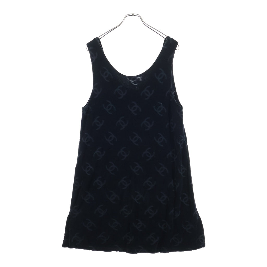CHANEL(シャネル) ココマーク タントップ ワンピース コットン ブラック レディース