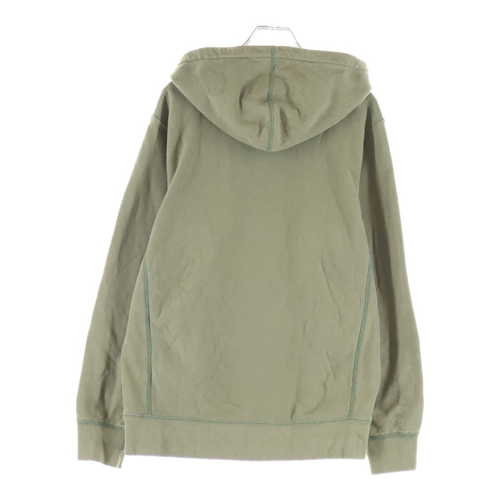 SUPREME(シュプリーム) Small Box Logo Hooded Sweatshirt スモールボックスロゴ刺繍 プルオーバー スウェットパーカー フーディー カーキ