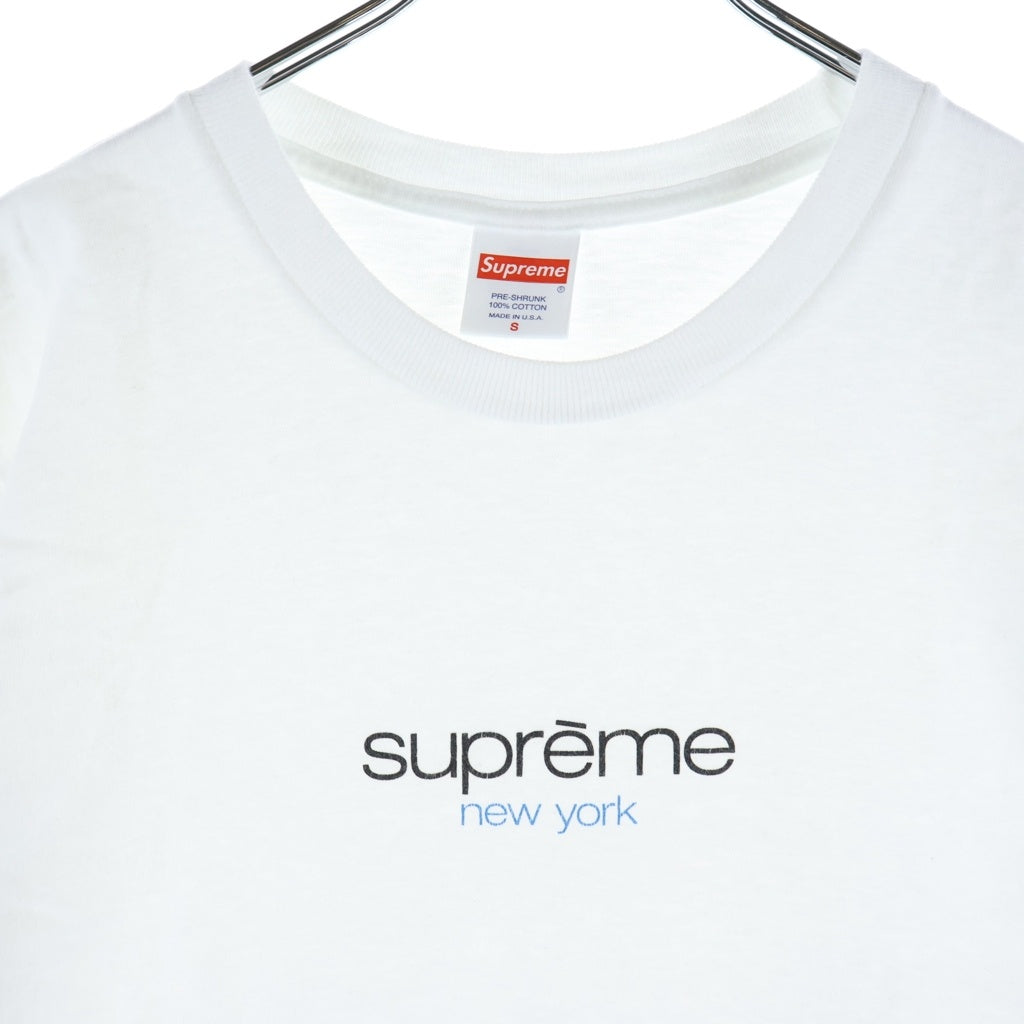 SUPREME(シュプリーム) 22SS Classic Logo Tee クラシック ロゴプリント 半袖Tシャツ カットソー ホワイト