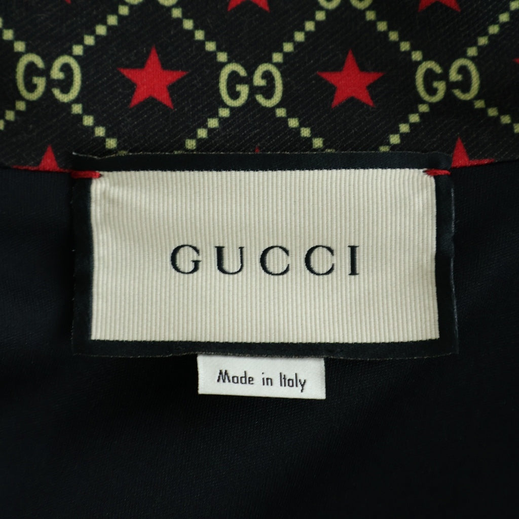 GUCCI(グッチ) GG Star Track Jacket GGスター トラックジャケット ジャージ ポリエステル ジップアップ コットン ブラック レディース