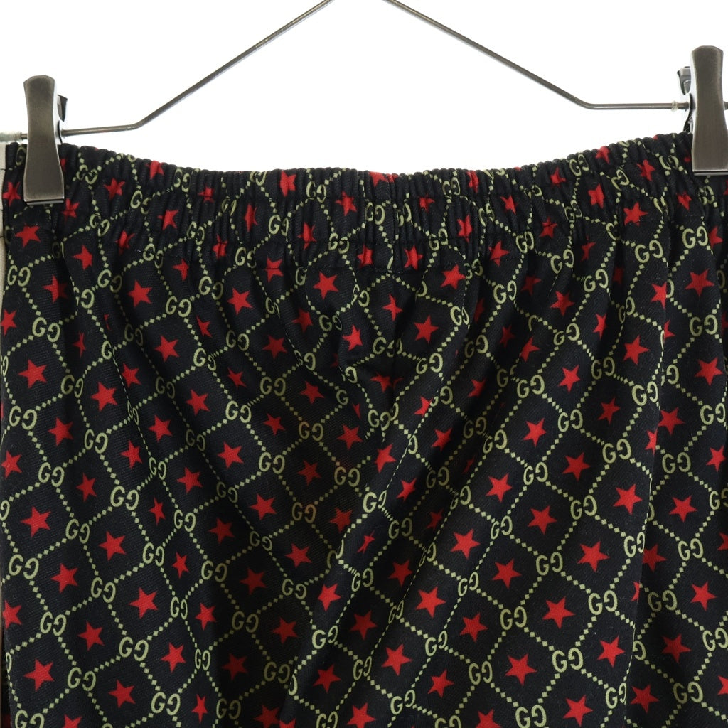 GUCCI(グッチ) 19AW GG Star Jersey Track Pants GGスター ジャージ トラックパンツ ジョガーパンツ シェリーライン ブラック 575735 XJBA6 レディース