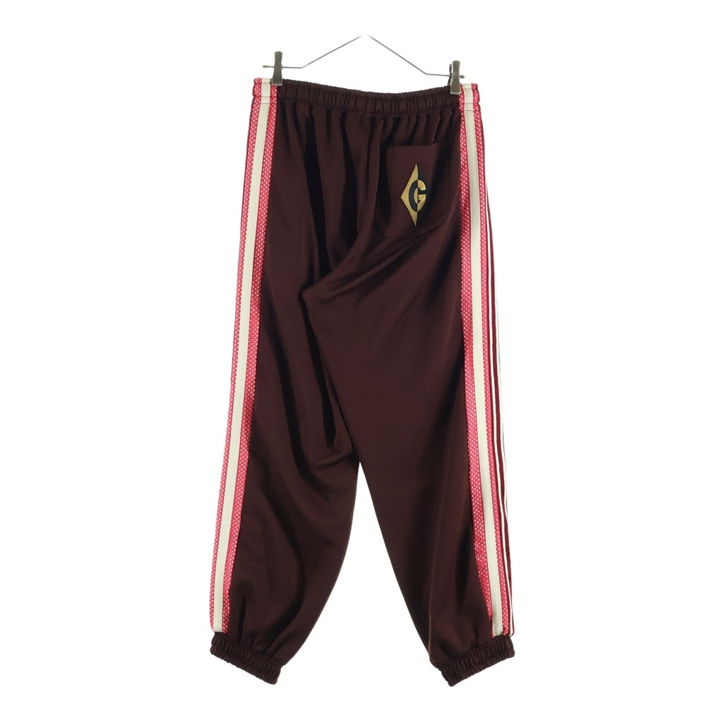 GUCCI(グッチ) Side Line Track Pants サイドライン トラックパンツ ジョガーパンツ Gロゴ刺繍 ブラウン系 587398 XJB0J レディース