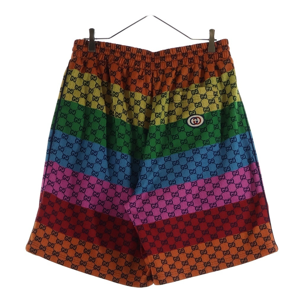 GUCCI(グッチ) 21SS Multicolor Lacing Shorts マルチカラー レーシングショーツ ハーフ ショートパンツ GGロゴ 661176 XJDLP レディース
