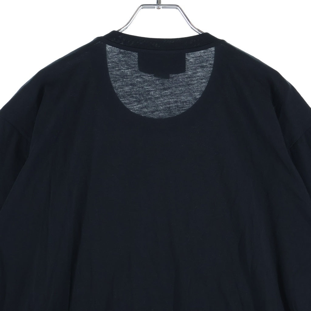 GUCCI(グッチ) 22SS JERSEY PRINTED T-SHIRT ラインストーン 半袖ロゴTシャツ カットソー コットン ブラック 615044 XJDZ4 レディース