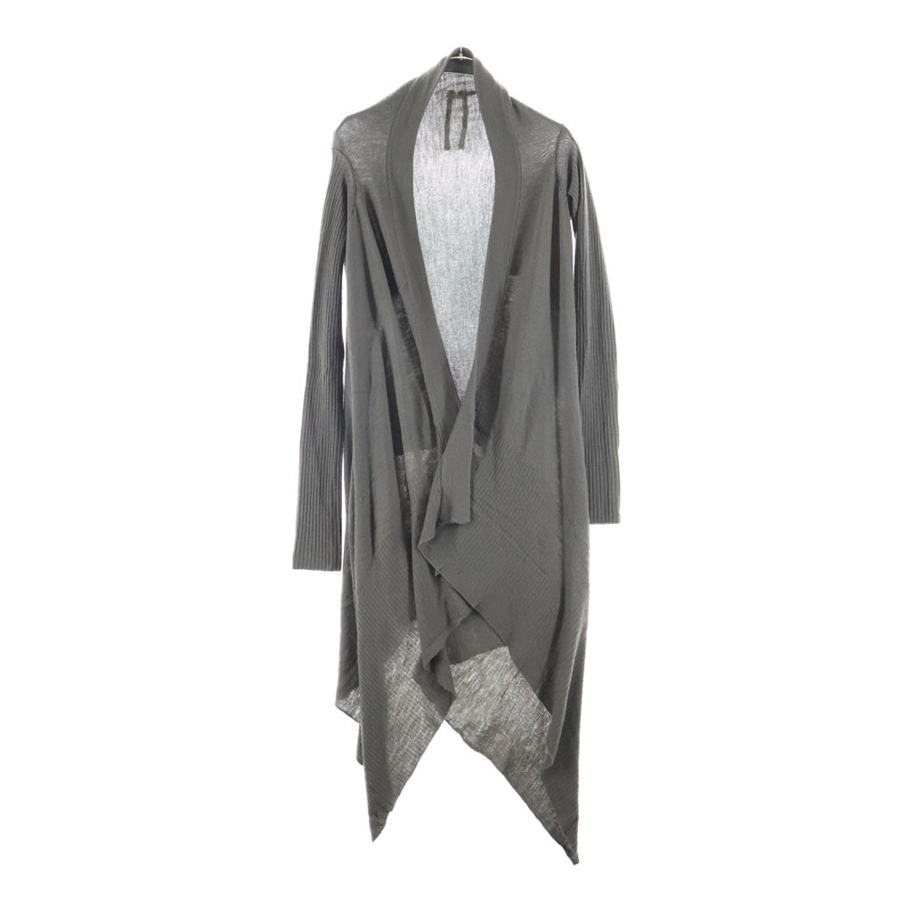 Rick Owens(リックオウエンス) 変形 ウール ロング 長袖ニット カーディガン カーキ レディース