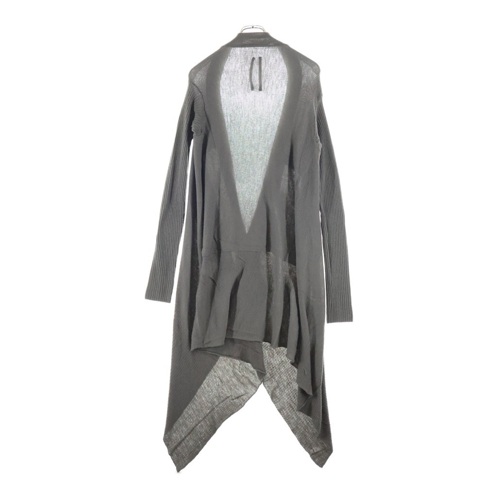Rick Owens(リックオウエンス) 変形 ウール ロング 長袖ニット カーディガン カーキ レディース