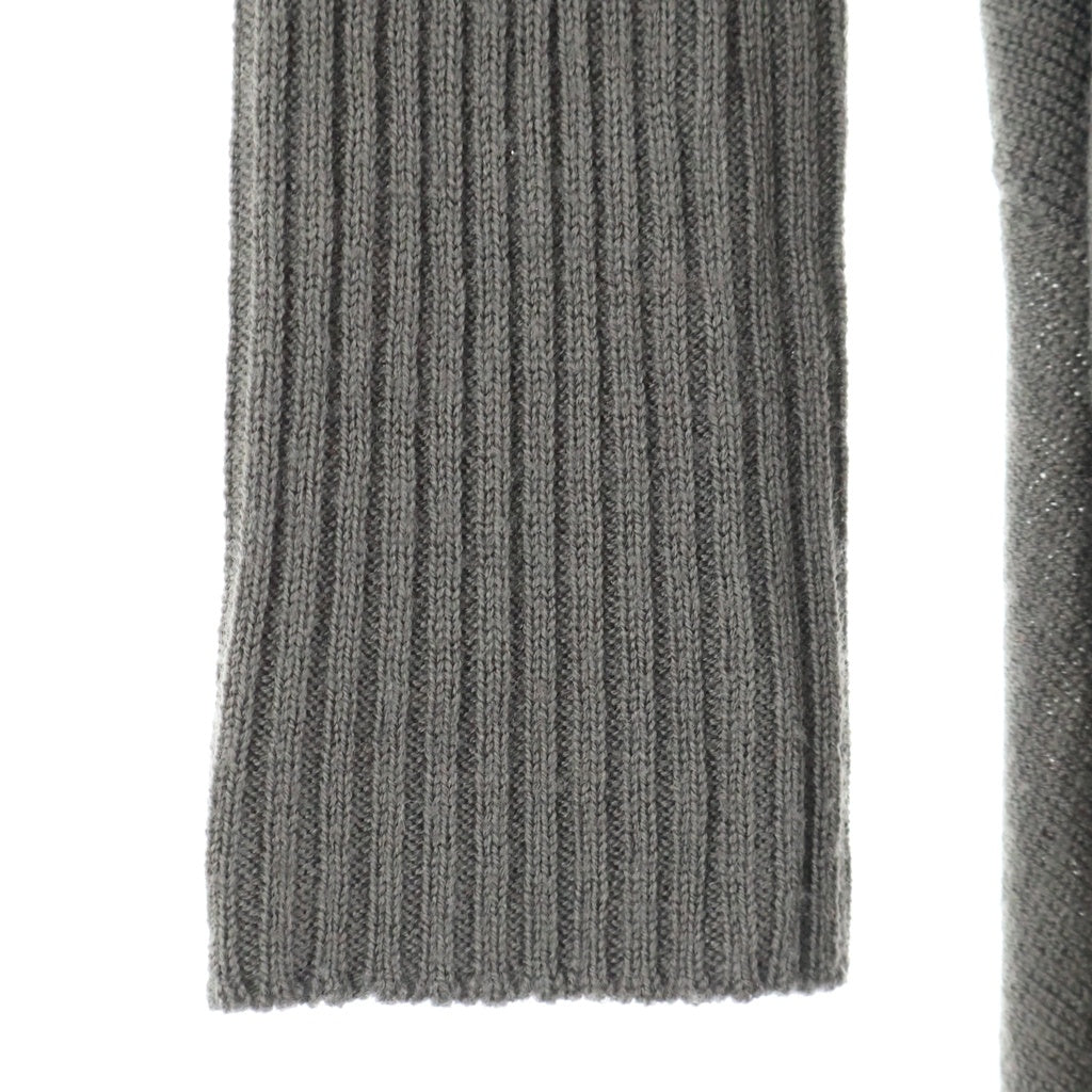 Rick Owens(リックオウエンス) 変形 ウール ロング 長袖ニット カーディガン カーキ レディース
