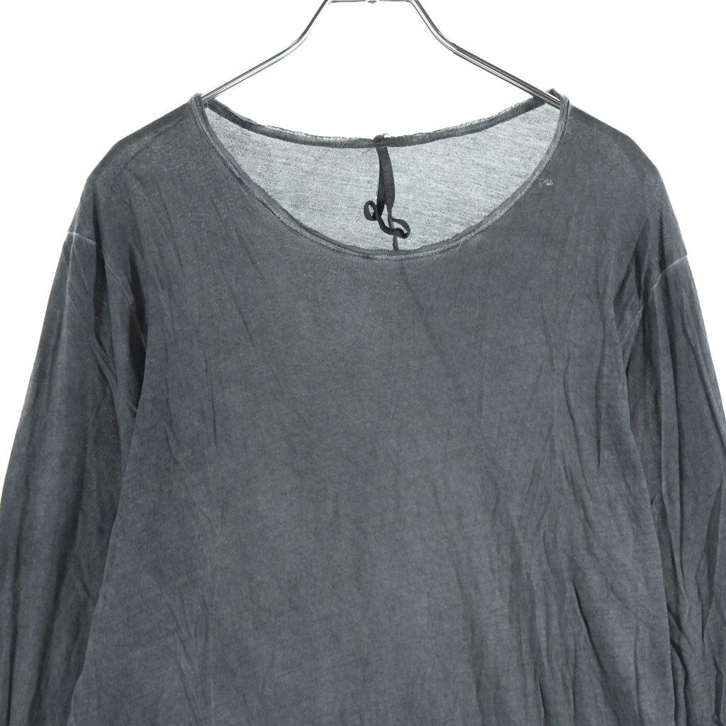 DAMIR DOMA(ダミールドマ) ヴィンテージ加工 長袖Tシャツ カットソー グレー レディース