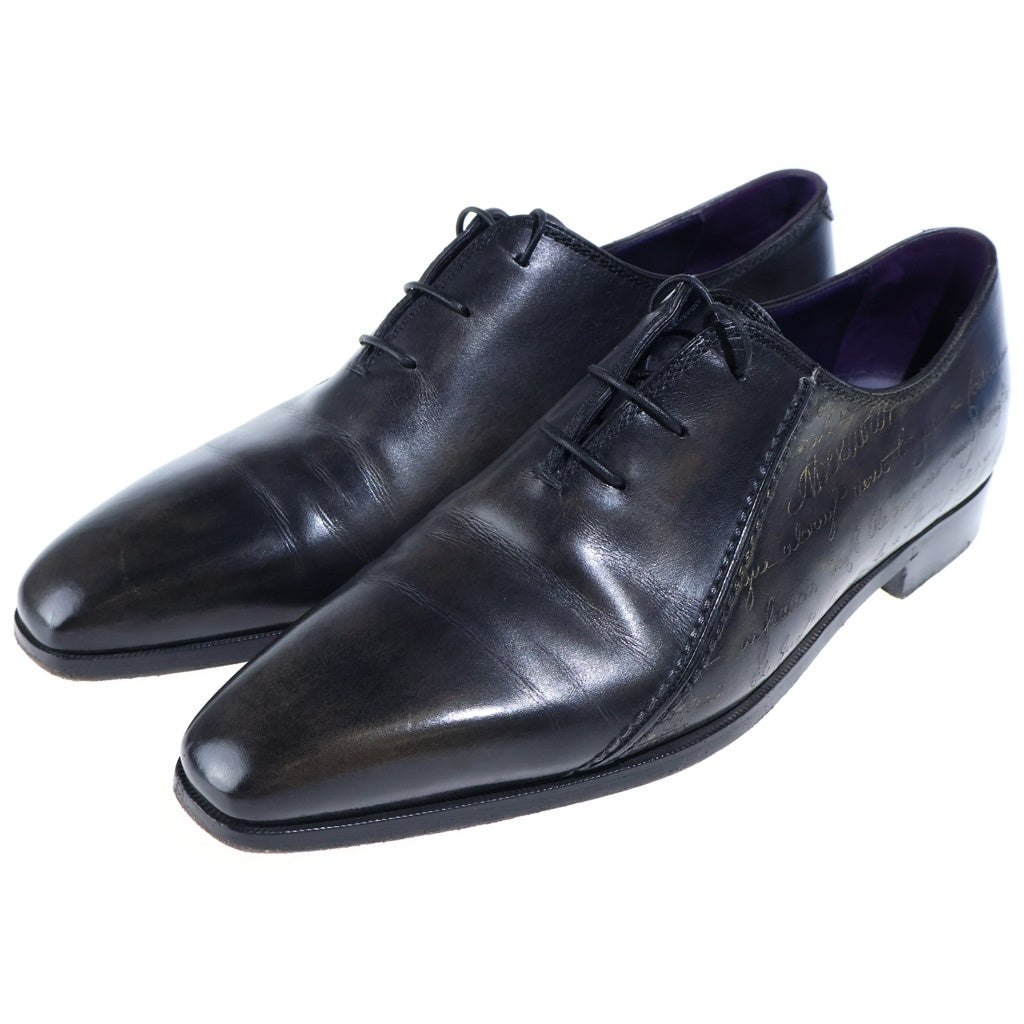 Berluti(ベルルッティ) ドレスシューズ 1アイレット カリグラフィ パティーヌ レザー ブラック/パープル