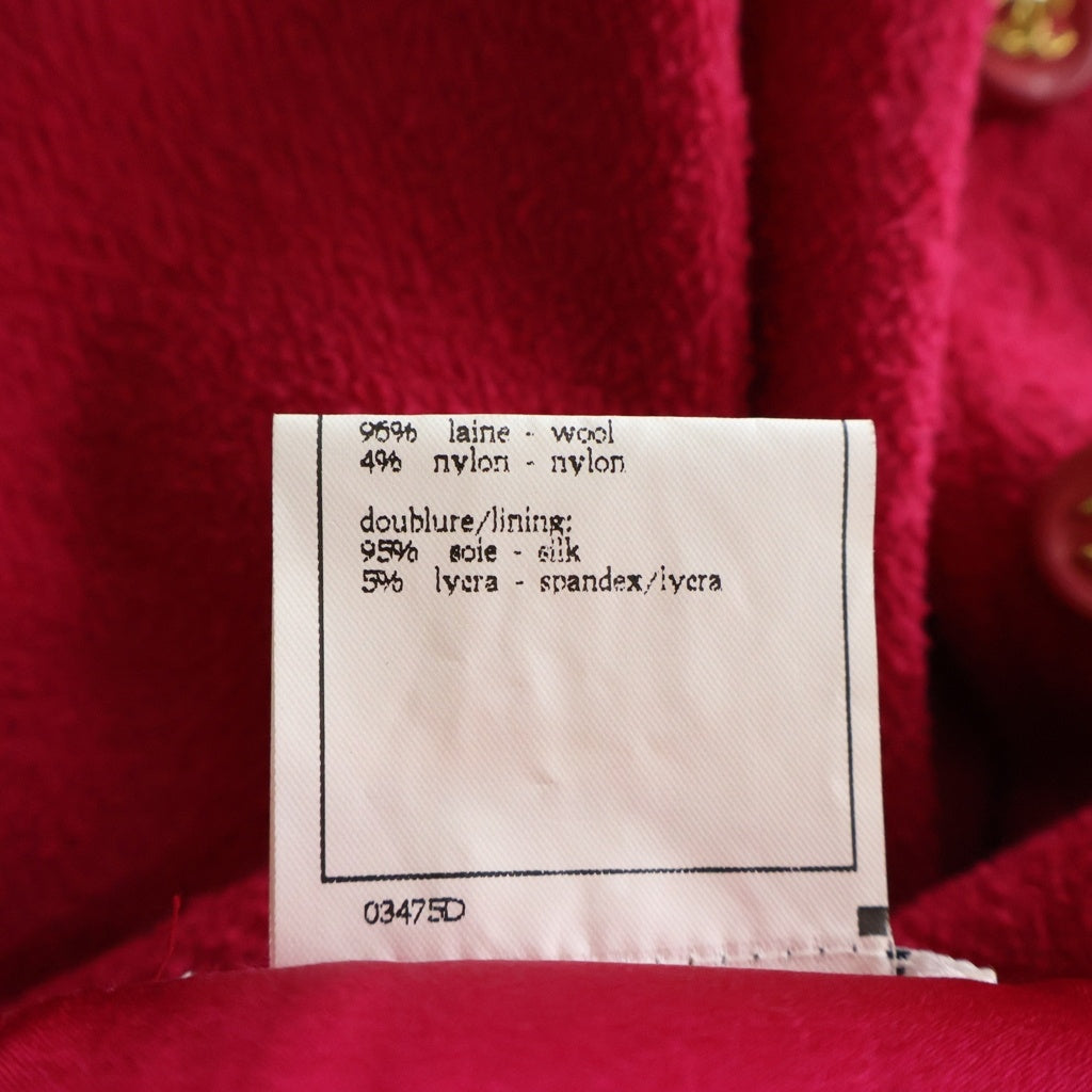 CHANEL(シャネル) 95AW VINTAGE Tweed Skirt ココマークボタン ツイードスカート フランス製 ヴィンテージ ピンク P05930V04346 レディース