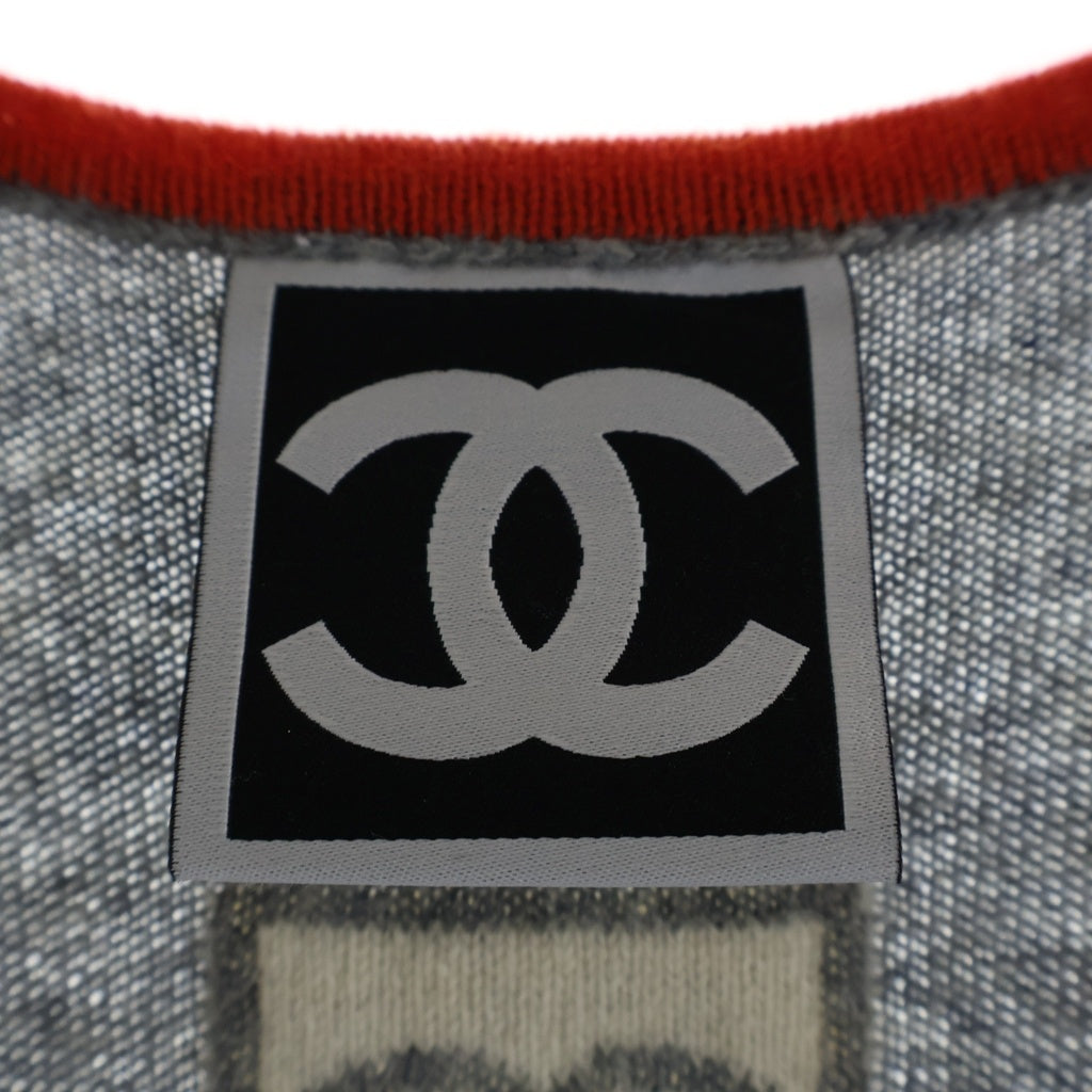 CHANEL(シャネル) 09SS CHANEL SPORT Sleeveless Dress シャネルスポーツ ノースリーブワンピース ドレス カシミヤ グレー P35233K02024 レディース