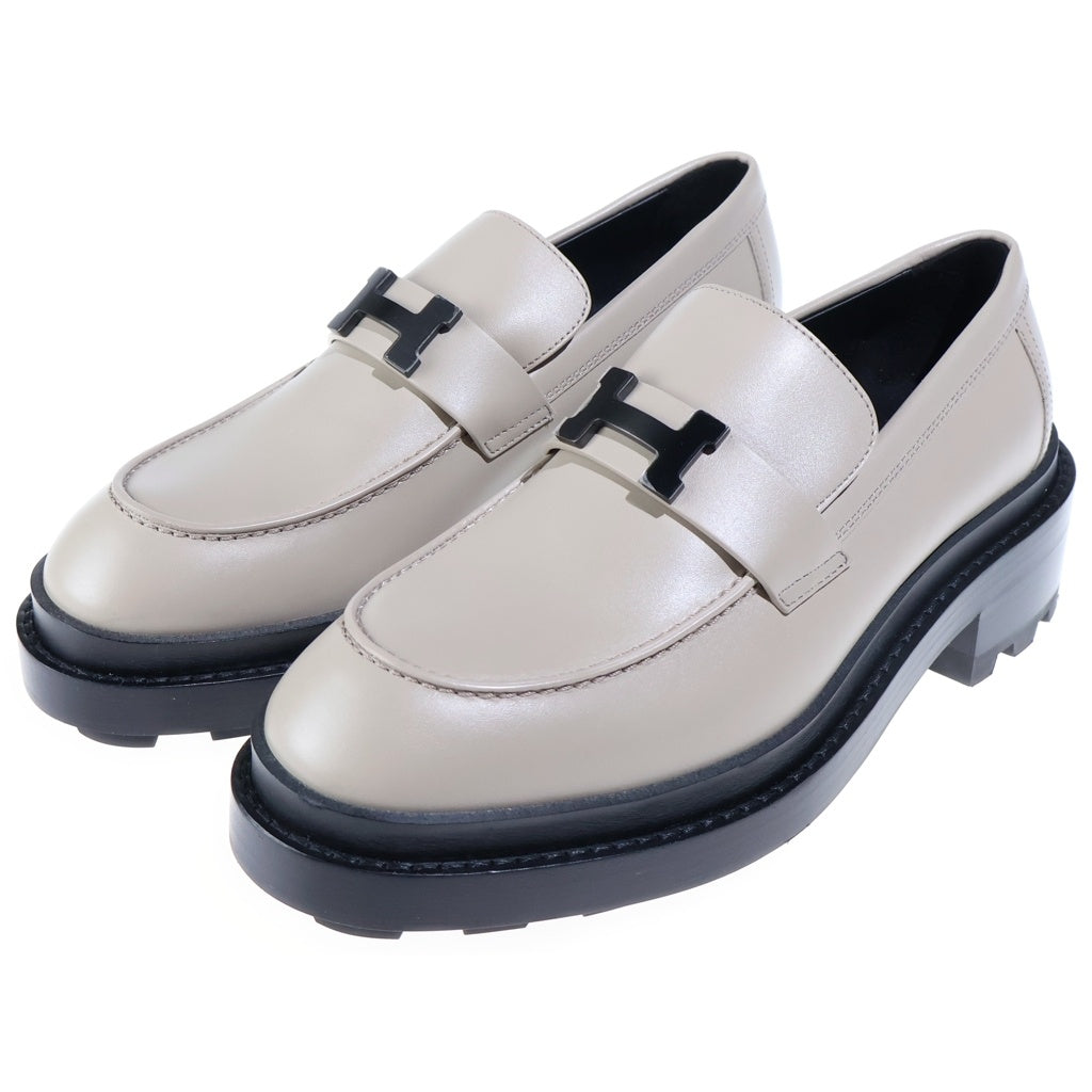 HERMES(エルメス) レディスモカシン ルーブル ベージュ ガレ ローファー レディース